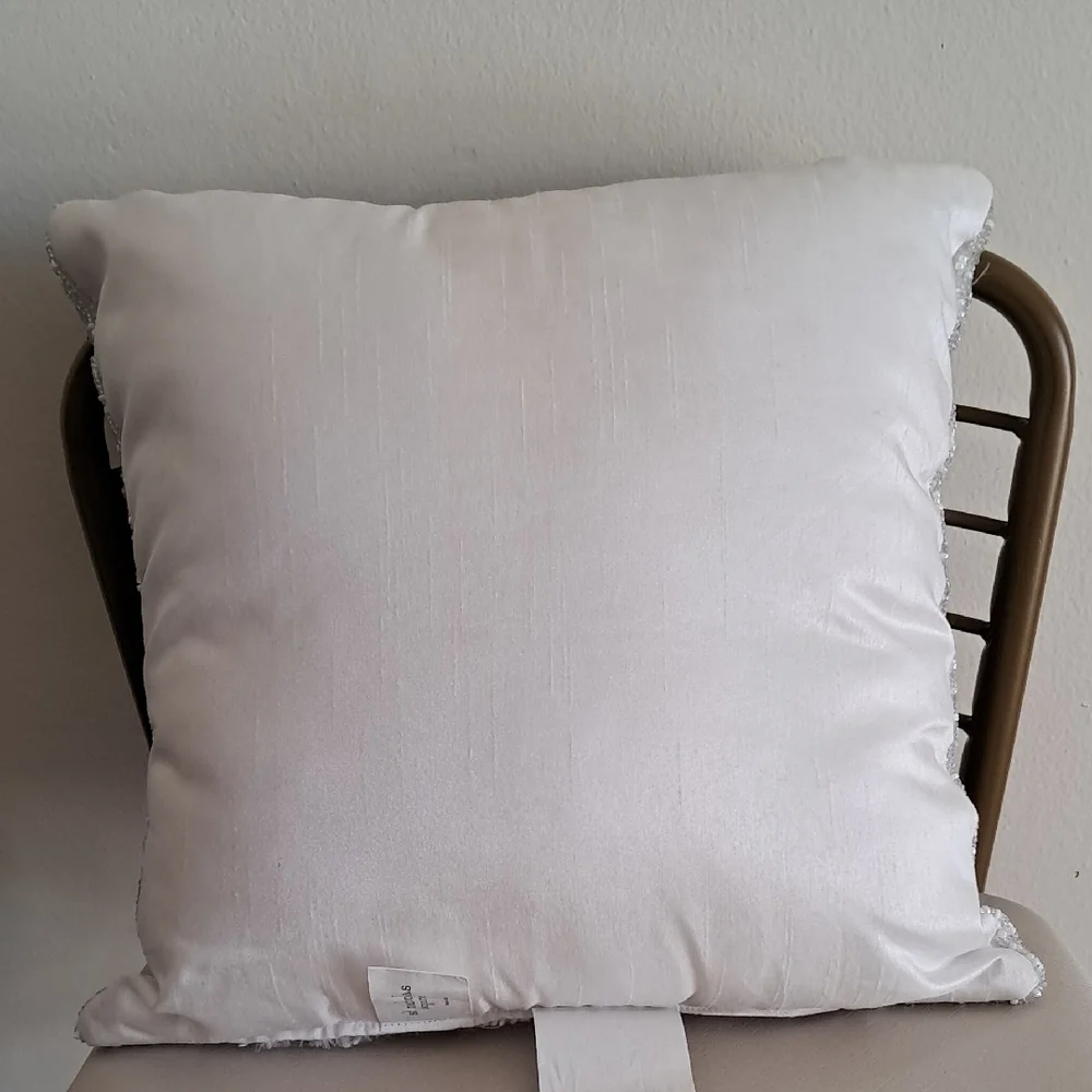 St. Nicholas Square Holiday Pillow - Snowflakes